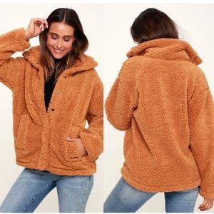NWT Billabong Cozy Days Teddy Sherpa Jacket Small